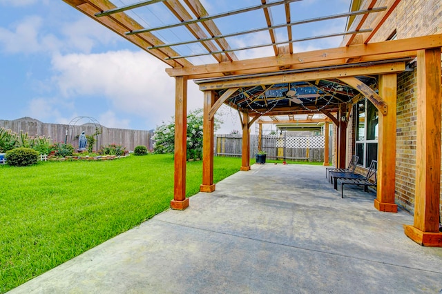20311 Towering Cypress Dr, Cypress, TX 77433 - fenced backyard featuring a patio and a pergola