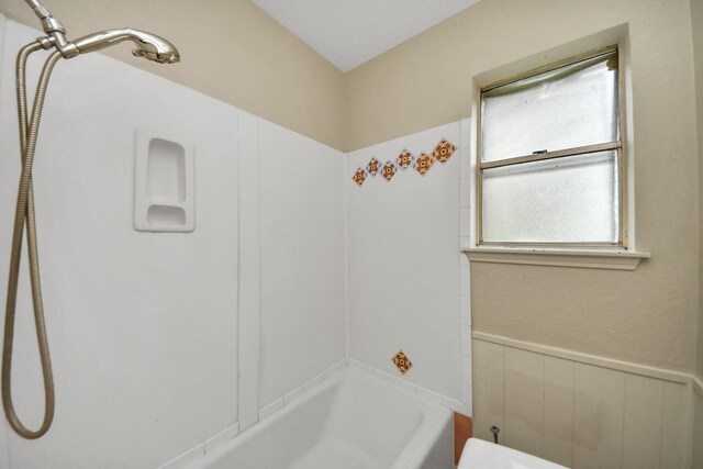 30718 N Cripple Creek Dr, Magnolia, TX 77354 - bathroom featuring tub / shower combination and toilet