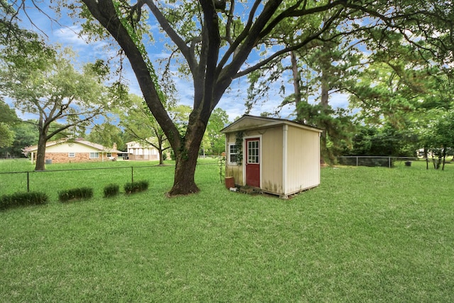 30718 N Cripple Creek Dr, Magnolia, TX 77354 - view of yard featuring a storage shed