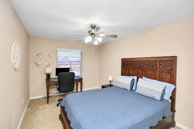 2640 Couch St, Houston, TX 77008 - bedroom featuring carpet floors and ceiling fan