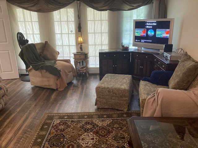 1305 E Goliad Ave, Crockett, TX 75835 - living area with wood finished floors