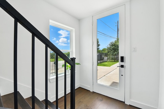 3913 Hare St, Houston, TX 77020 - doorway to outside with plenty of natural light and wood finished floors