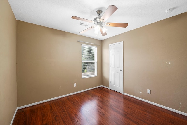 4838 Fair Oak Dale Ln, Humble, TX 77346 - empty room featuring wood finished floors, a smoke detector, and ceiling fan