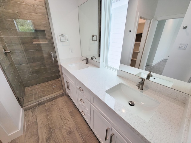6735 Cohn St, Houston, TX 77091 - full bath with a shower stall and double vanity