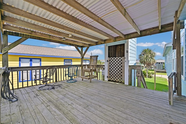 206 Galleon Dr, Freeport, TX 77541 - view of deck