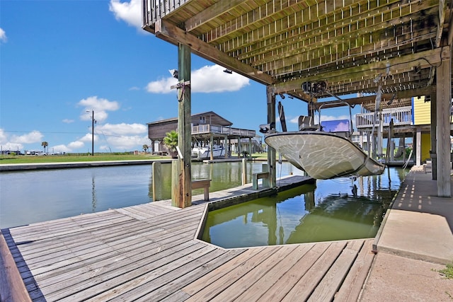 206 Galleon Dr, Freeport, TX 77541 - dock with a water view