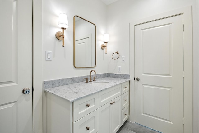2006 Chantilly Ln, Houston, TX 77018 - bathroom with vanity and tile patterned flooring