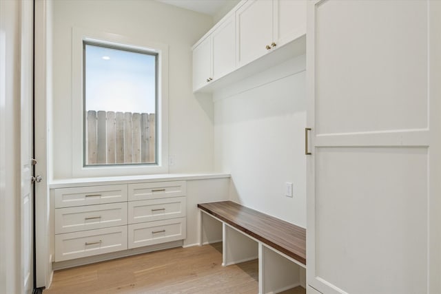 2006 Chantilly Ln, Houston, TX 77018 - mudroom featuring light wood finished floors