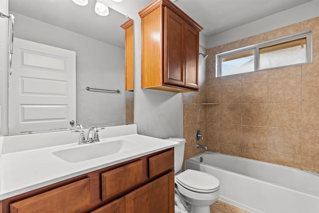 18514 Providence Landing Ln, Richmond, TX 77407 - bathroom featuring vanity and shower / washtub combination