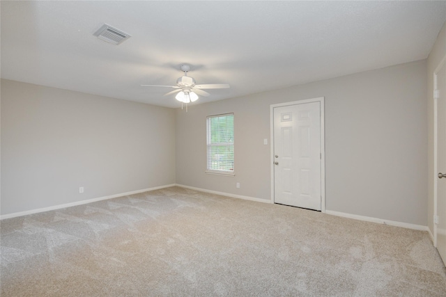 5330 Boyce Springs Dr, Houston, TX 77066 - unfurnished room with ceiling fan and light colored carpet