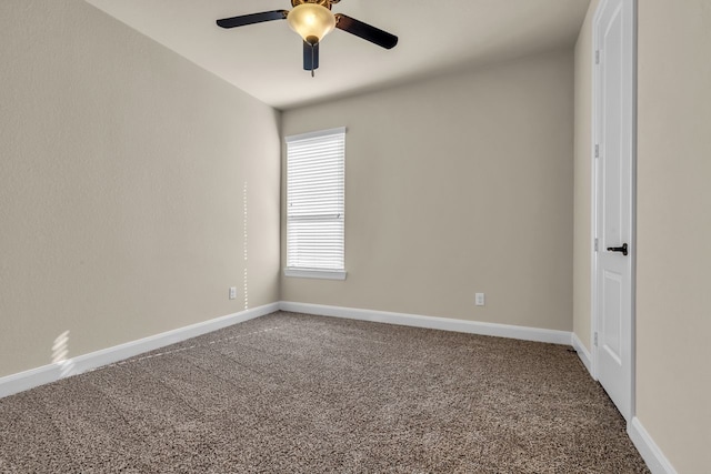 20307 Knights Branch Dr, Cypress, TX 77433 - carpeted spare room featuring a ceiling fan and baseboards