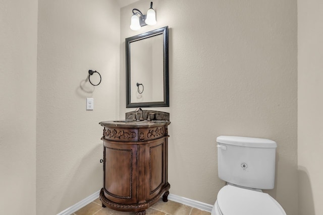 20307 Knights Branch Dr, Cypress, TX 77433 - half bath with vanity and tile patterned floors