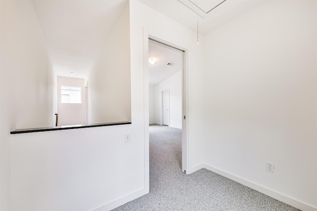 3028 Commerce St, Houston, TX 77003 - corridor with attic access and carpet floors