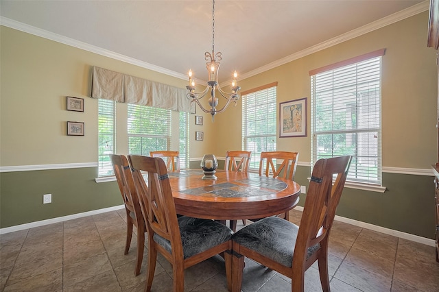 24922 Falcon Hollow Ln, Katy, TX 77494 - dining space with a chandelier and ornamental molding