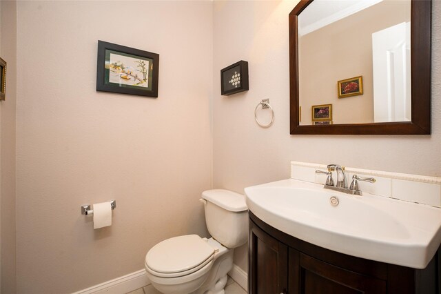 1201 Coryell St, League City, TX 77573 - half bath featuring vanity and tile patterned flooring