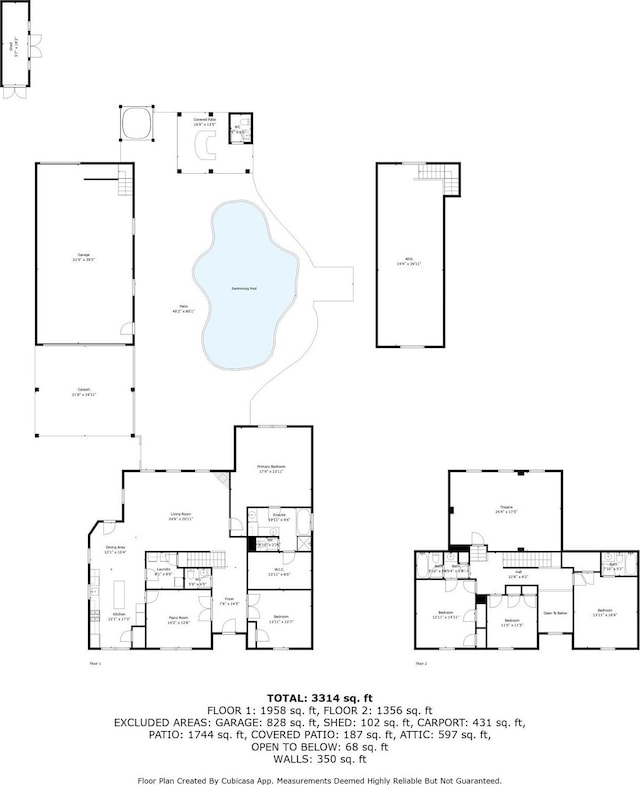 1201 Coryell St, League City, TX 77573 - view of property floor plan