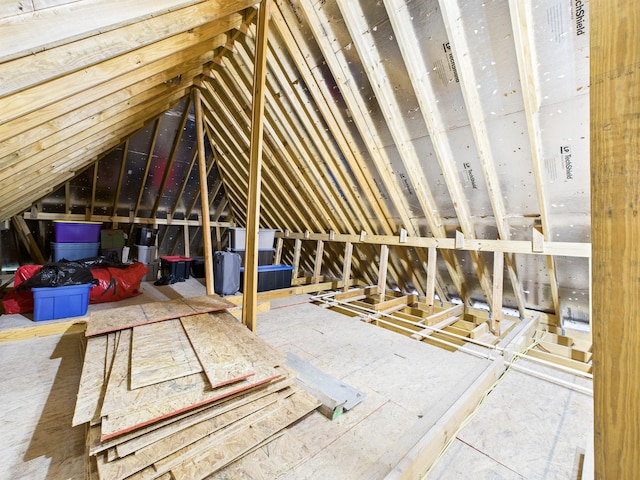 2711 Oakwood Shores Dr, Richwood, TX 77515 - view of unfinished attic