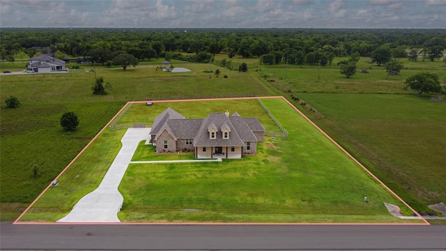 2711 Oakwood Shores Dr, Richwood, TX 77515 - aerial view of sparsely populated area with property parcel outlined
