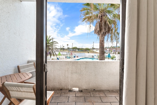 14401 Commodores Dr Unit 104, Corpus Christi, TX 78418 - balcony with view of pool area
