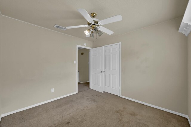 3519 El James Dr, Spring, TX 77388 - unfurnished bedroom with carpet, a closet, and ceiling fan