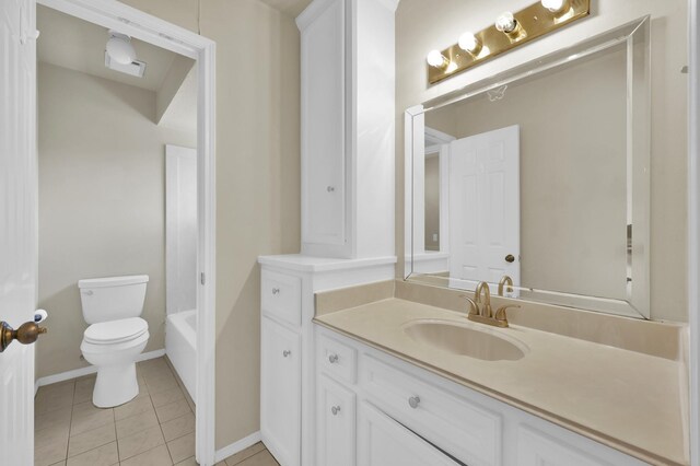 3519 El James Dr, Spring, TX 77388 - full bath featuring vanity, a tub to relax in, and tile patterned flooring