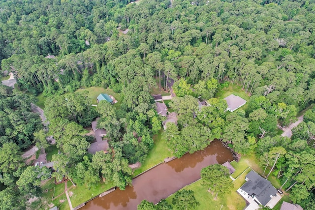 80 Indian Hbr, Trinity, TX 75862 - aerial overview of property's location with a forest and a large body of water
