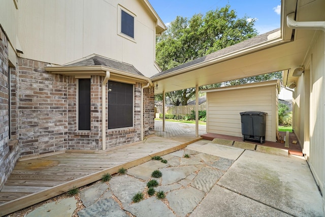 8602 Canyon Pine Dr, Spring, TX 77379 - view of patio / terrace featuring a deck