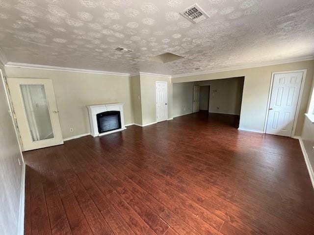 5914 Foresthaven Dr, Houston, TX 77066 - unfurnished living room featuring hardwood / wood-style floors and a fireplace