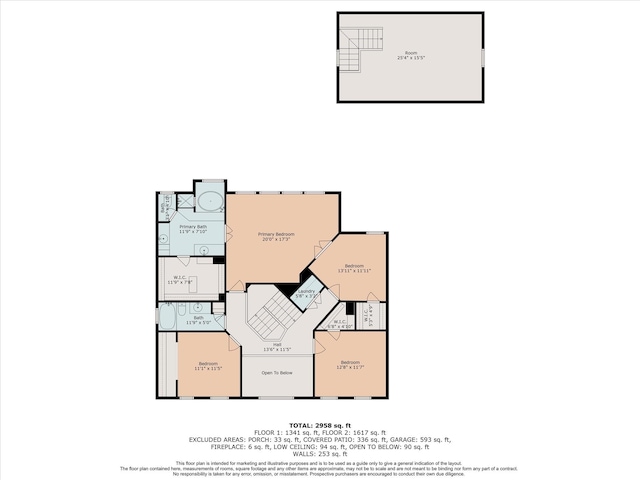 12823 Birch Falls Rd, Houston, TX 77065 - view of property floor plan