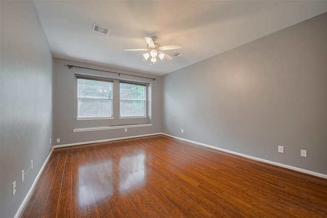 5403 Round Hollow Ct, Katy, TX 77494 - spare room featuring a ceiling fan and wood-type flooring