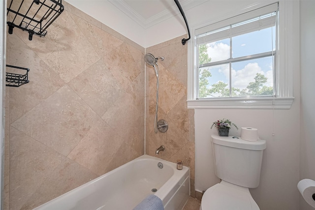 2333 Bering Dr Unit 334, Houston, TX 77057 - full bathroom featuring bathtub / shower combination and ornamental molding