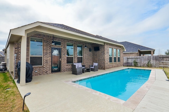 23334 Peareson Bend Ln, Richmond, TX 77469 - view of pool with a patio area and area for grilling