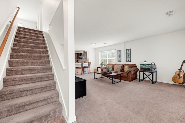 129 Breezy Shore Ct, Dickinson, TX 77539 - staircase with carpet flooring