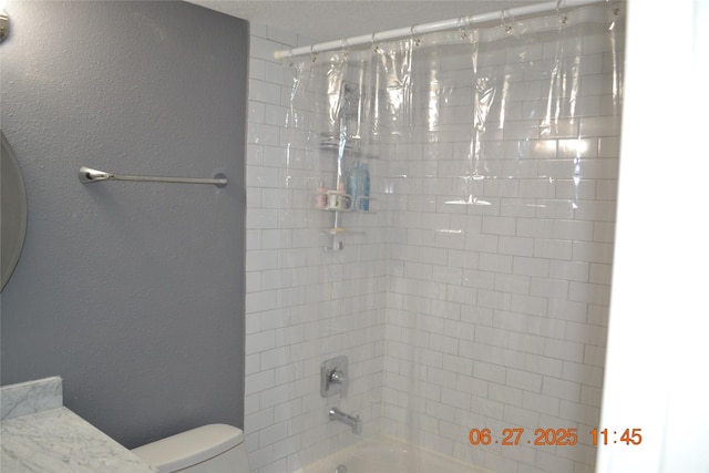 5100 Milwee St Unit 142, Houston, TX 77092 - full bath featuring tub / shower combination, a textured wall, and vanity