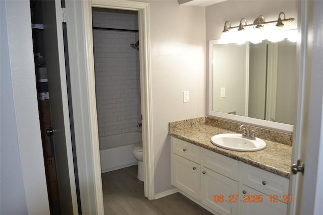 5100 Milwee St Unit 142, Houston, TX 77092 - full bath with vanity, shower / tub combination, and tile patterned flooring