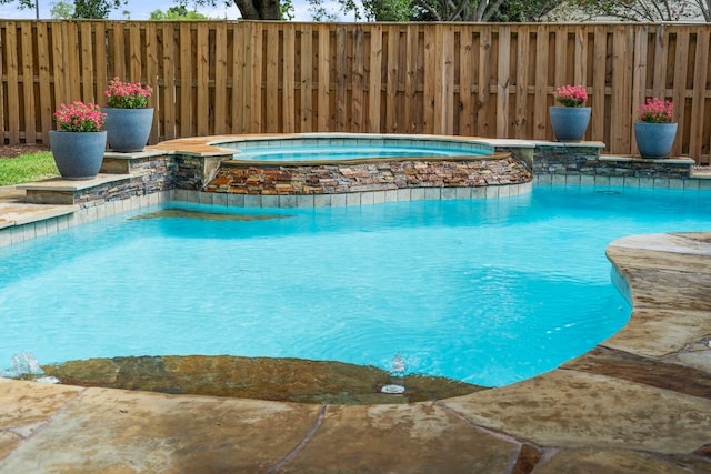 3423 Velasco Ct, Missouri City, TX 77459 - view of pool with a pool with connected hot tub