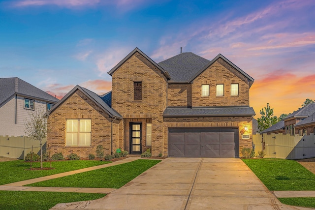 10059 Preserve Way, Conroe, TX 77385 - view of front of property with brick siding, concrete driveway, a garage, and a shingled roof
