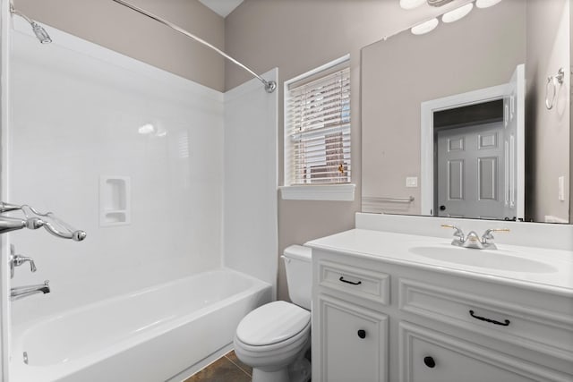 11510 Walden Rd, Montgomery, TX 77356 - full bath with bathtub / shower combination, vanity, and tile patterned flooring