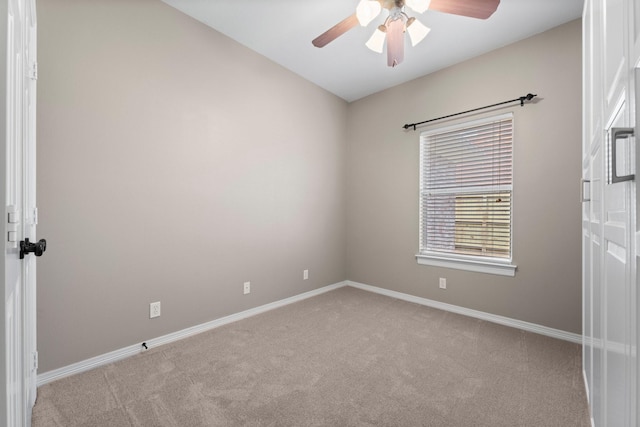 11510 Walden Rd, Montgomery, TX 77356 - carpeted empty room featuring a ceiling fan and baseboards