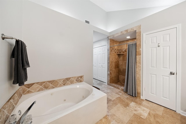 7 Bending Branch Pl, Spring, TX 77381 - bathroom with a whirlpool tub and a shower stall