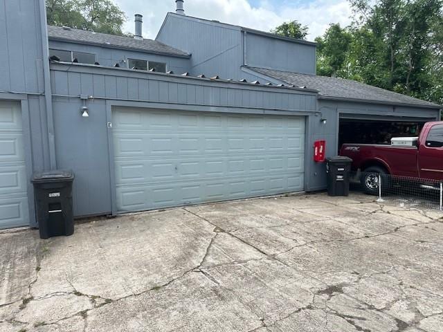 9009 Imogene St Unit E, Houston, TX 77036 - garage with concrete driveway