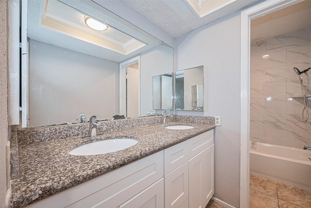 10423 Rancho Bernardo Ln, Sugar Land, TX 77498 - full bath with double vanity and shower / washtub combination