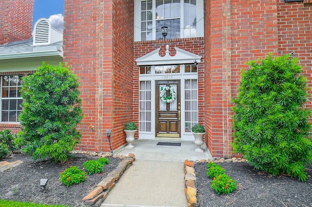 15915 Sweetwater Creek Dr, Houston, TX 77095 - property entrance featuring brick siding