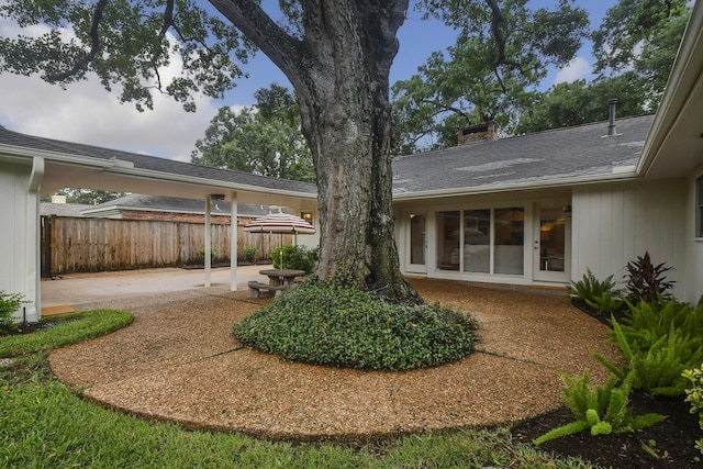 10035 Ella Lee Ln, Houston, TX 77042 - view of yard with a patio area