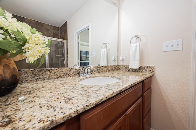6022 Allendale Ridge Trl, Richmond, TX 77407 - bathroom featuring vanity and a shower stall