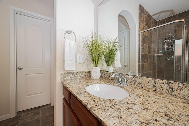 6022 Allendale Ridge Trl, Richmond, TX 77407 - bathroom with vanity and a shower stall