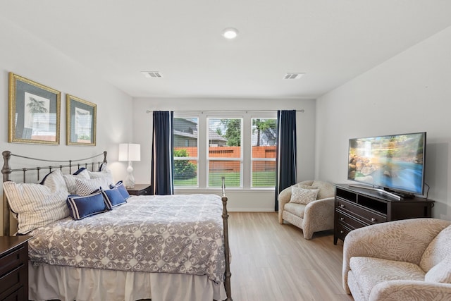 247 N Wild Petunia Trl, Montgomery, TX 77316 - bedroom featuring light wood finished floors and recessed lighting
