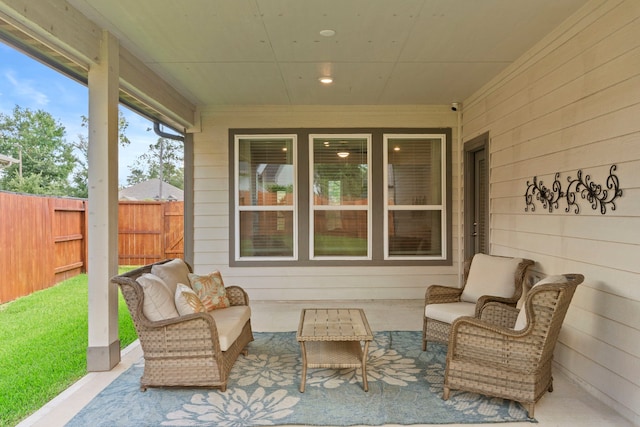 247 N Wild Petunia Trl, Montgomery, TX 77316 - view of patio with an outdoor living space