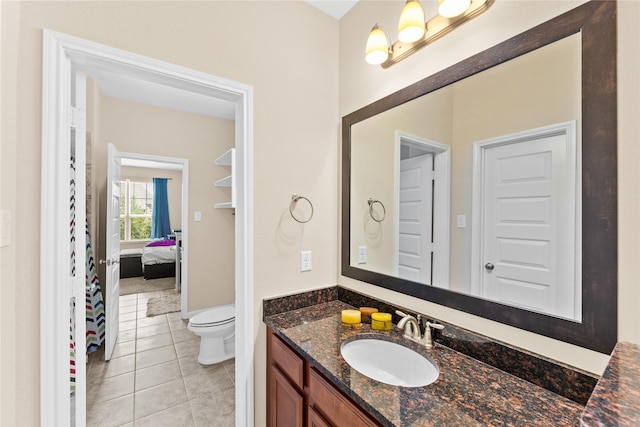 3614 Bonnie Bend Ln, Katy, TX 77494 - bathroom featuring vanity and tile patterned floors
