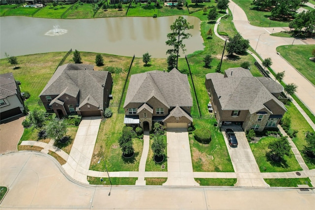 3614 Bonnie Bend Ln, Katy, TX 77494 - aerial view of residential area featuring a nearby body of water